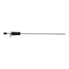 Cello endpin, ebony & stainless bulb. 1:17 taper. steel rod 520mm