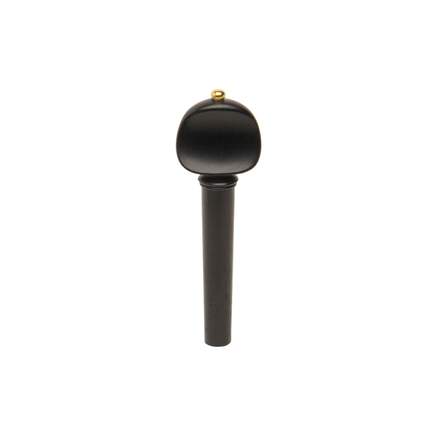Violin Peg Ebony, Swiss Pattern Brass Button