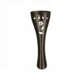 Violin Tailpiece Ebony Flower Inlay