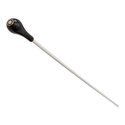 Conductor baton - ebony with parisienne eye handle