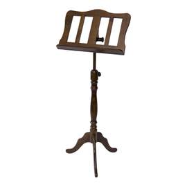 Music Stand Wooden Baroque Walnut Finish