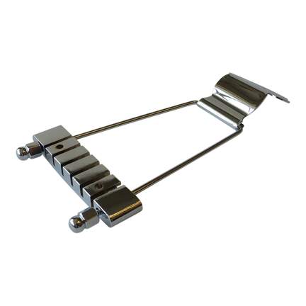 Acoustic Guitar Tailpiece Chrome Plated