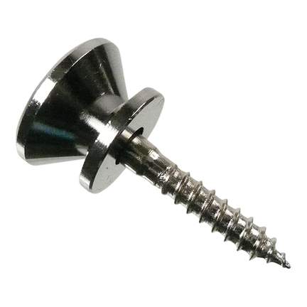 Guitar End Pin Small Chrome Plated With Screw