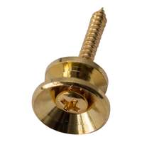 Guitar End Pin Large Gold With Screw