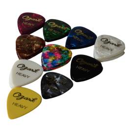Ozark Guitar Plectrum, Pack Of 36, Black Thin