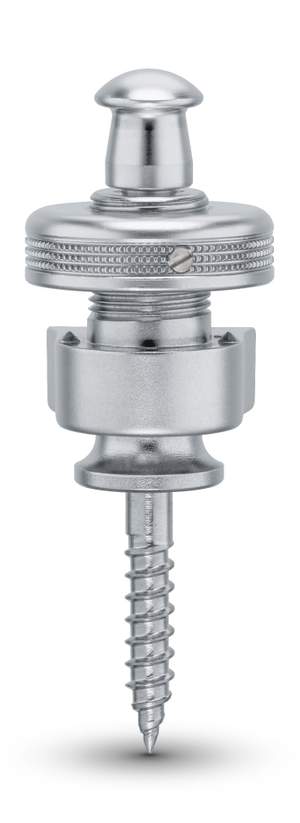 Schaller Guitar S-Lock Pair Satin Chrome Plated