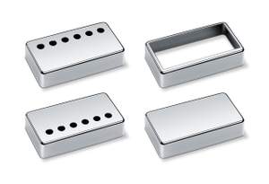 Schaller Guitar Pick Up Open Cover - Humbuckers Chrome Plated