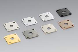 Schaller Guitar Jackplate Brass, Black