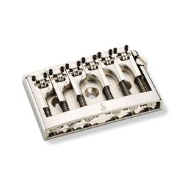 Schaller 3-D Guitar Bridge Tailpiece Chrome Without Spacer