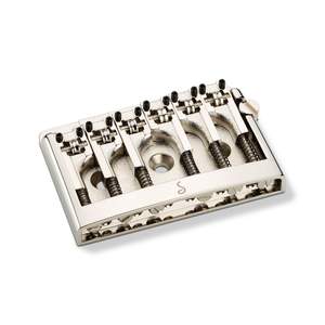 Schaller 3-D Guitar Bridge Tailpiece Chrome With Spacer