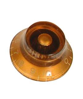 Guitar Control Knob LP Bell Knob Amber