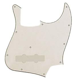 Guitar Scratchplate JB, Plastic, White