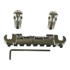 Guitar Bridge/Tailpiece Wrap Around Bridge Tailpiece Chrome