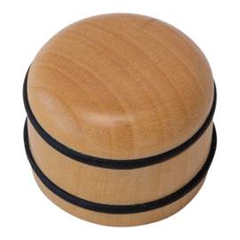 Guitar Control Knob TC/PB  Vintage Domed Boxwood Black Ring