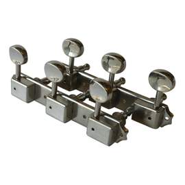 Stentor Guitar Machine Head 3L 3R Vintage 3 On A Plate Nickel