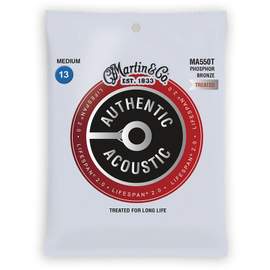 Martin Guitar String Authentic Acoustic - LifeSpan 2.0 - Phosphor Bronze Medium ( 13-56 )