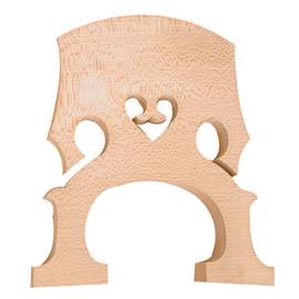 Double Bass Bridge Unfitted 4/4 Low Heart
