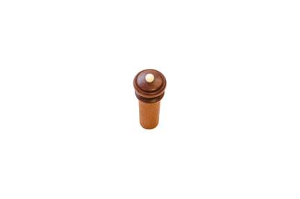 Violin/Viola Endpin Boxwood, White Button