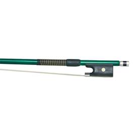 P & H Violin Bow Green Fibreglass Natural Hair 1/8
