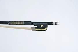 P & H Viola Bow Black Fibreglass , Natural Hair Standard