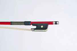 P & H Cello Bow Red Fibreglass, Natural Hair 4/4