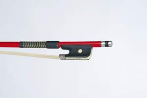 P & H Cello Bow Red Fibreglass, Natural Hair 4/4