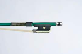 P & H Cello Bow Green Fibreglass, Natural Hair 1/4
