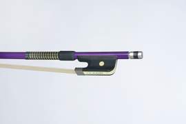 P & H Cello Bow Purple Fibreglass, Natural Hair 1/4