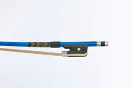 P & H D.Bass Bow Blue Fibreglass Real Hair 4/4-3/4