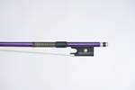 P & H Violin Bow Purple Fibreglass Natural Hair 4/4 Product Image
