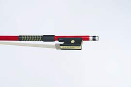 P & H Violin Bow Red Fibreglass Natural Hair 4/4