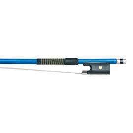 P & H Violin Bow Blue Fibreglass Natural Hair 1/4
