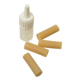 Wolf Shoulder Rest Rubber Foot Ends, Set 4 + Lub
