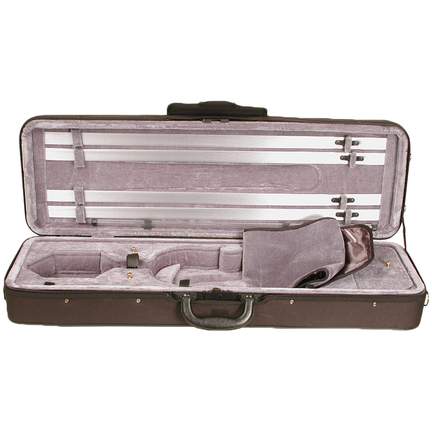 Violin Case Oblong Lightweight De Luxe, Black 4/4