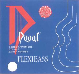 Dogal Double Bass String D 2, Flexibass, Chrome Wound 1/2