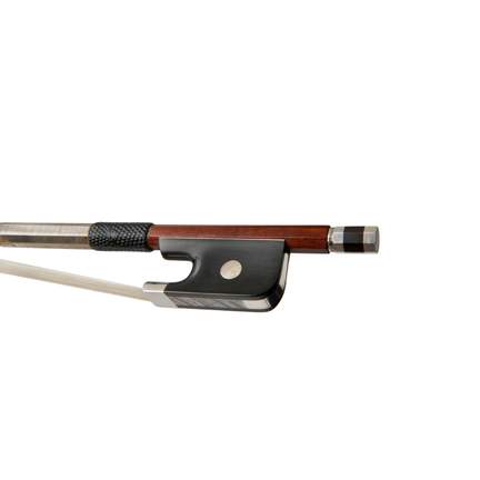 Cello Bow Pernambuco Silver Mounted Peccate Model