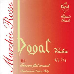 Dogal Violin String Set, 4/4, Red
