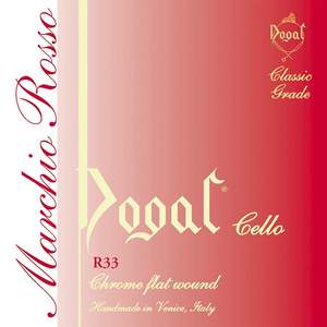 Dogal Cello String Set, Red