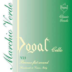 Dogal Cello String D 2 1/2, Green