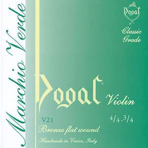 Dogal Violin String E 1 1/2-1/4, Green