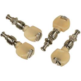 Banjo Peg Non Slip, White Plastic Button