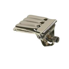 Banjo Tailpiece Clam Pattern Nickel
