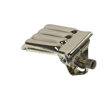 Banjo Tailpiece Clam Pattern Nickel