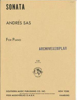 Andres Sas: Sonata For Piano