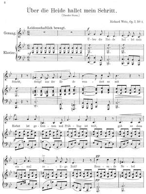 Wetz, Richard: Fünf Lieder op. 7 for voice and piano
