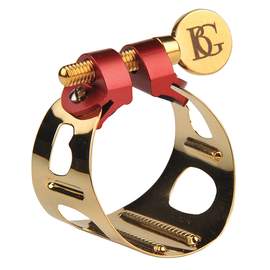 BG DUO Ligature Bb Clarinet + Alto Saxophone Gold Lacquered