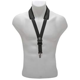 BG Saxophone "COMFORT" Neck Strap - Cotton Padded Metal Hook Alto Saxophone + Tenor Saxophone