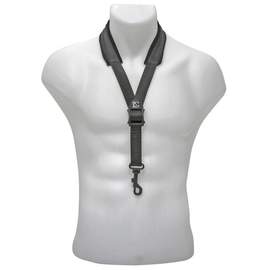 BG Saxophone "COMFORT" Neck Strap - Cotton Padded Snap Hook Alto Saxophone + Tenor Saxophone