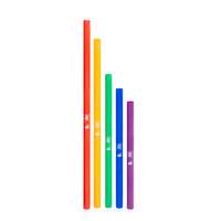 Boomwhackers 5-note bass chromatic sharps & flats set