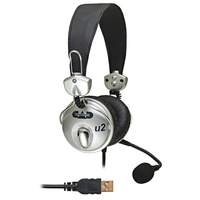 Cad usb stereo headphones with cardioid condenser microphone